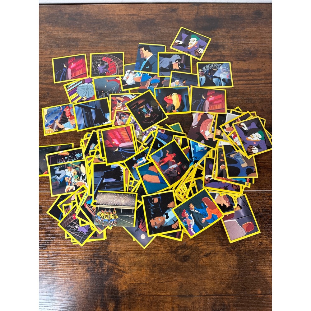 Vintage 1993 Panini Batman The Animated Series Sticker Lot DC Comics Italy 90s